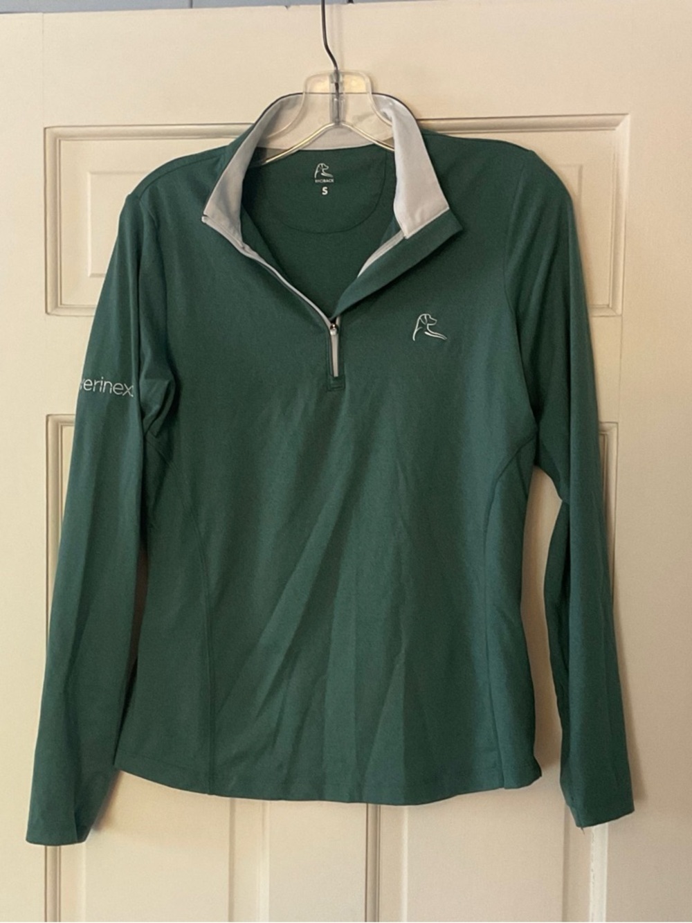 Rhoback Women's Performance Quarter 1/4 Zip Green Size‎ S Golf Tennis Pickleball